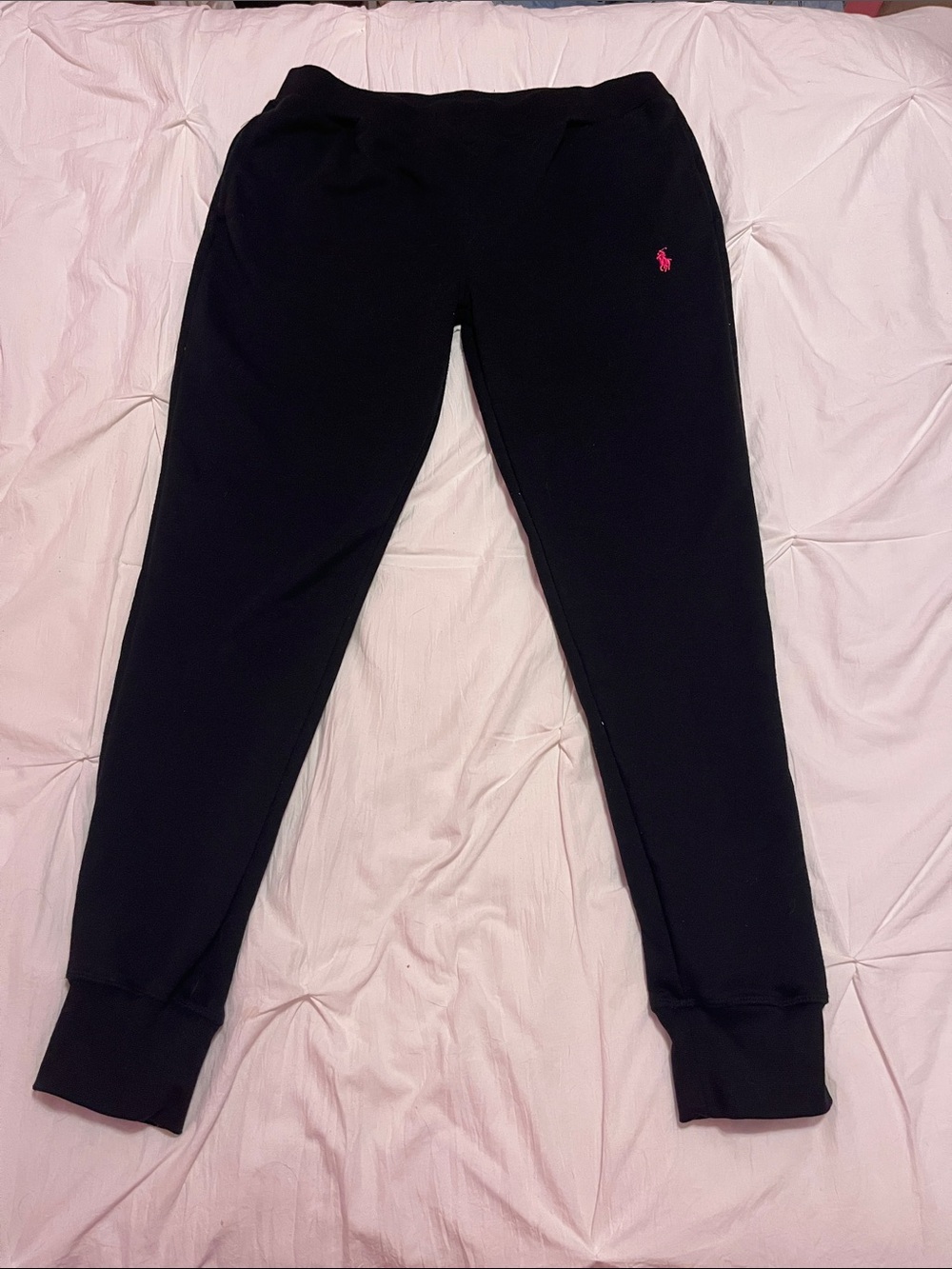 SET - Ralph Lauren Black Polo Hooded Zip Sweatshirt and pants - Picture 4 of 6